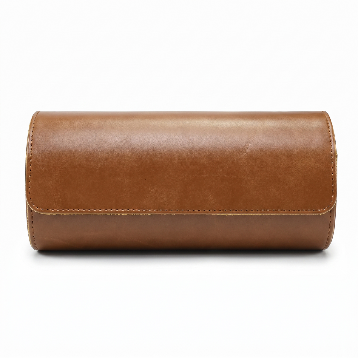 The Burlington 3 watch travel case with press-stud fastening
