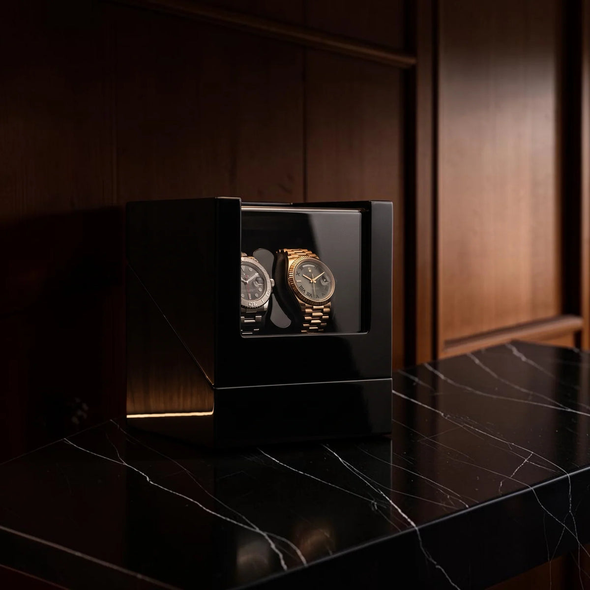 Wood Dual Watch Winder