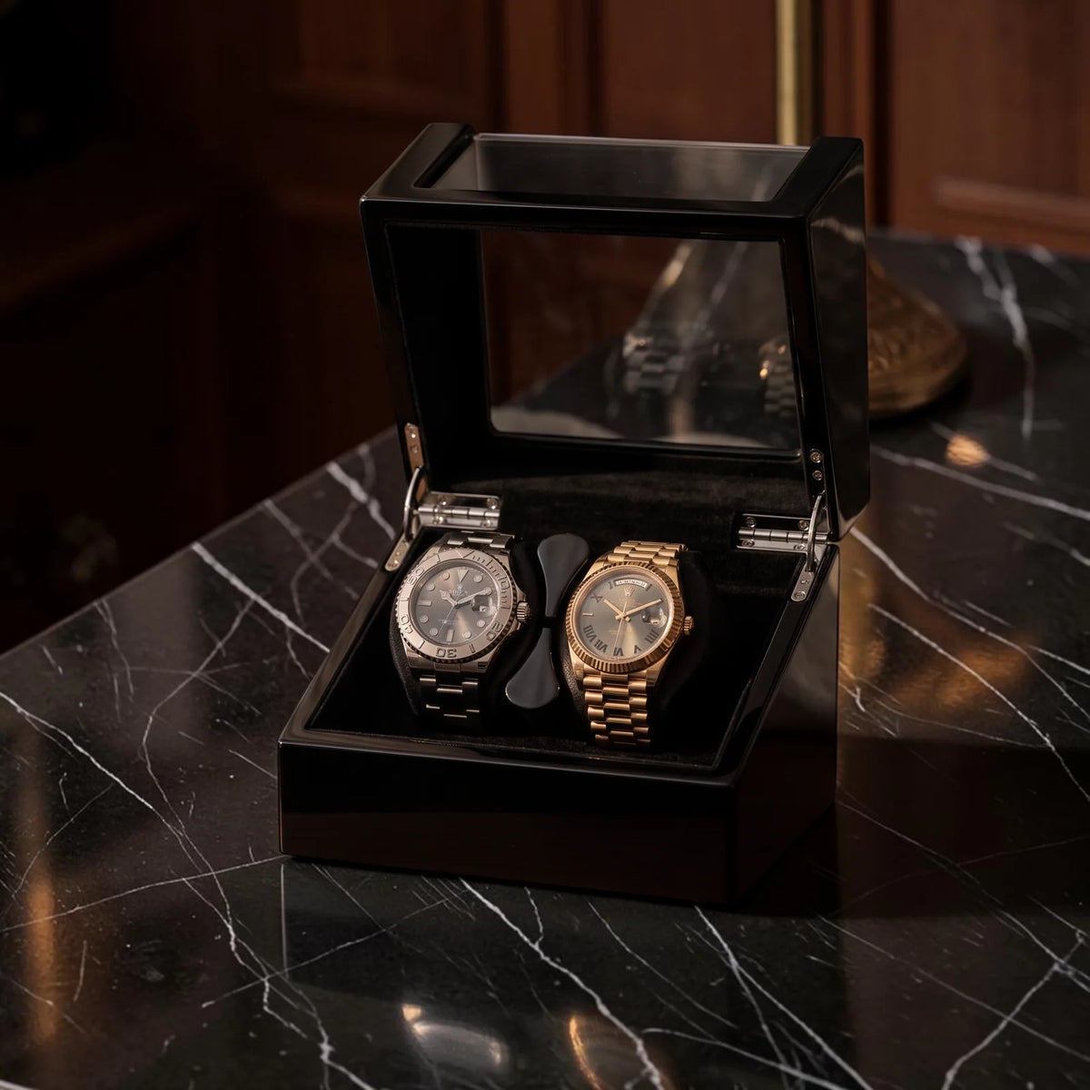 Wood Dual Watch Winder