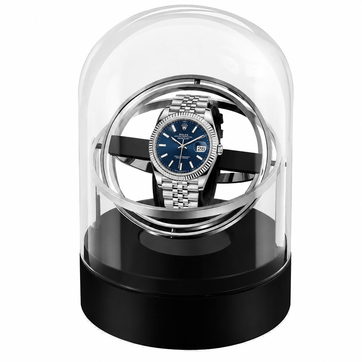 Silver Gyroscopic Watch Winder