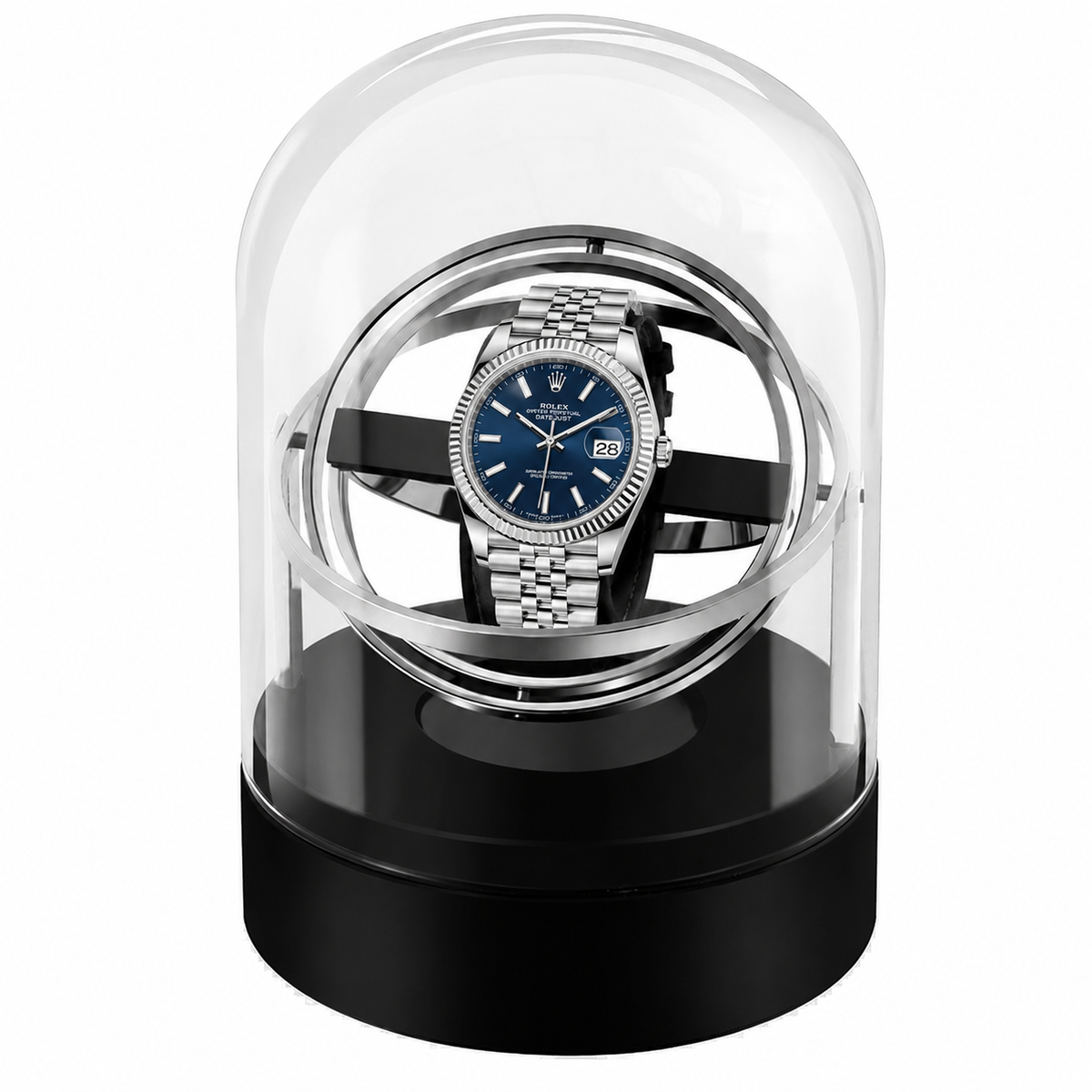 Silver Gyroscopic Watch Winder