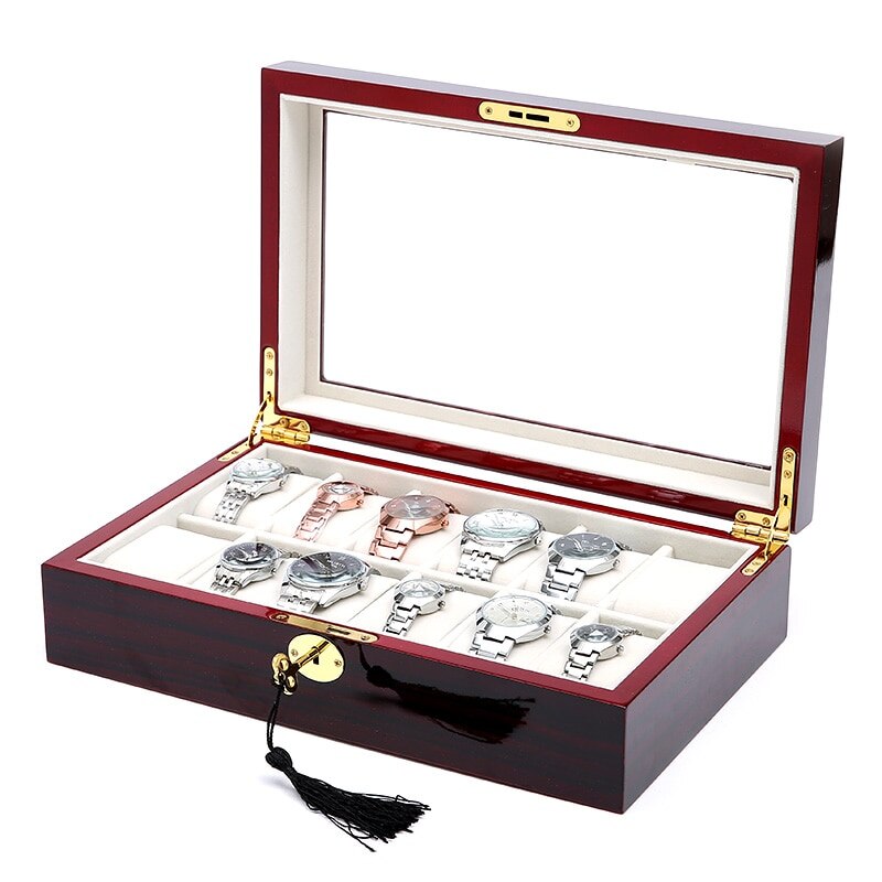 Wood Watch Box – 12 Watches, White | Winderly