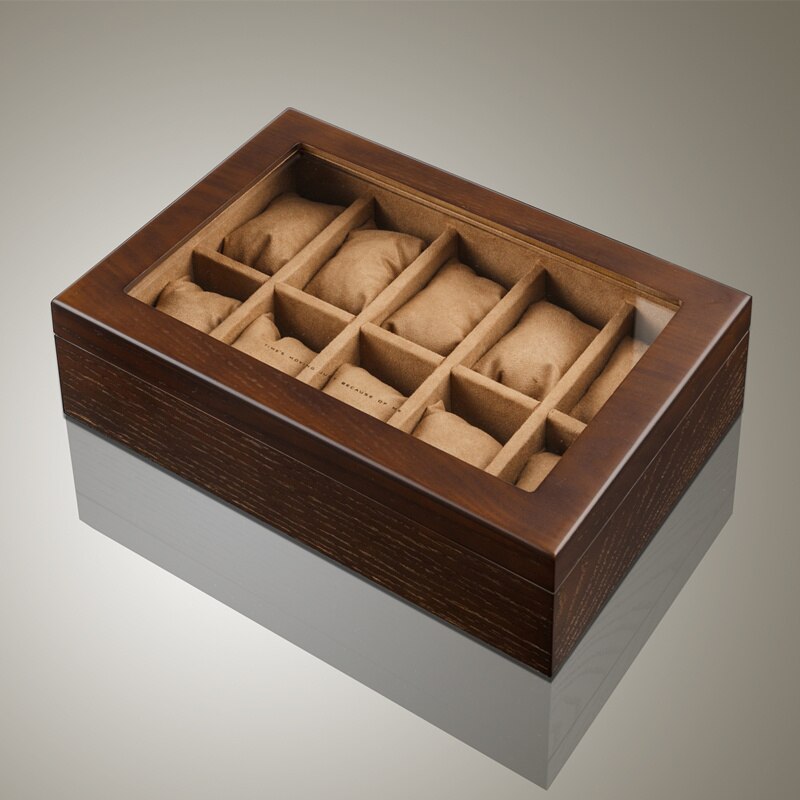 Wood Watch Box – 10 Watches, With Lock | Winderly