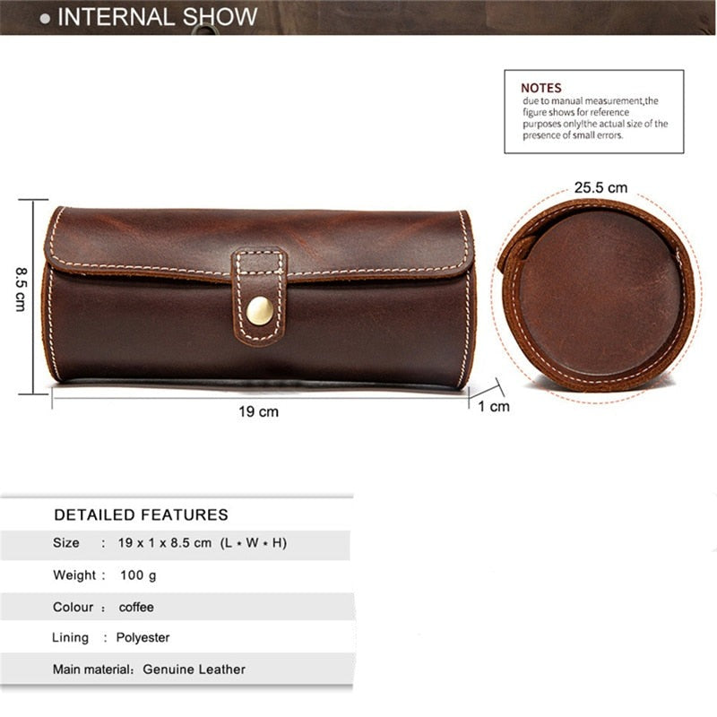 Leather Watch Case – Up to 3 Watches | Winderly