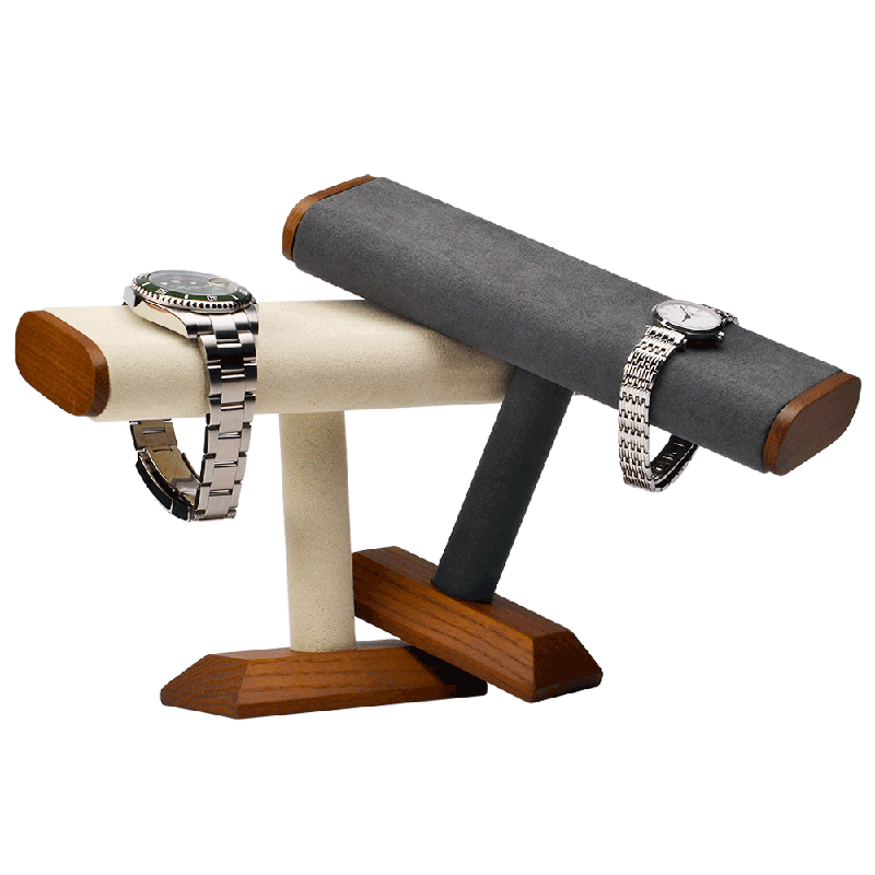 Wood & Microfiber Watch Stand | Winderly