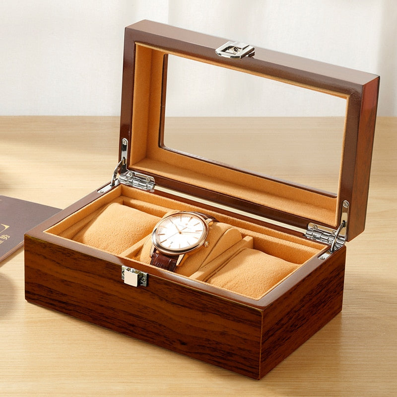 Wood Watch Box – 3 Watches | Winderly