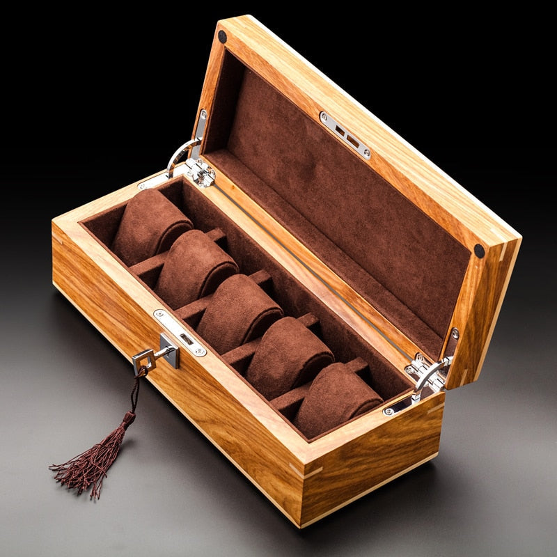 Wood Watch Box – 5 Watches | Winderly