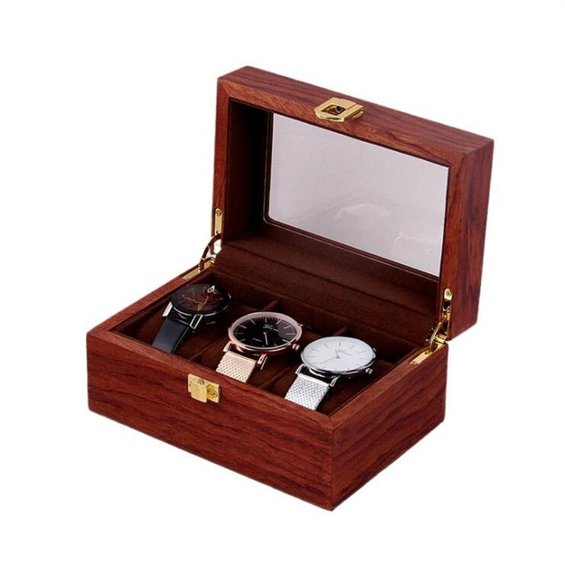 Wood Watch Box – 3 Watches | Winderly