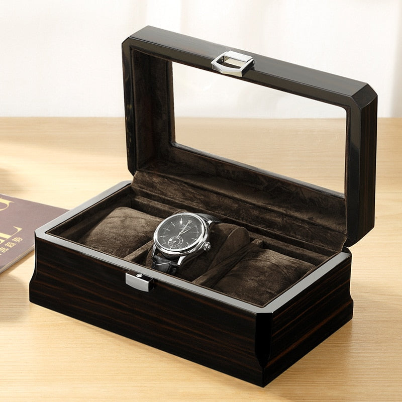 Wood Watch Box – 3 Watches, Vintage Style | Winderly