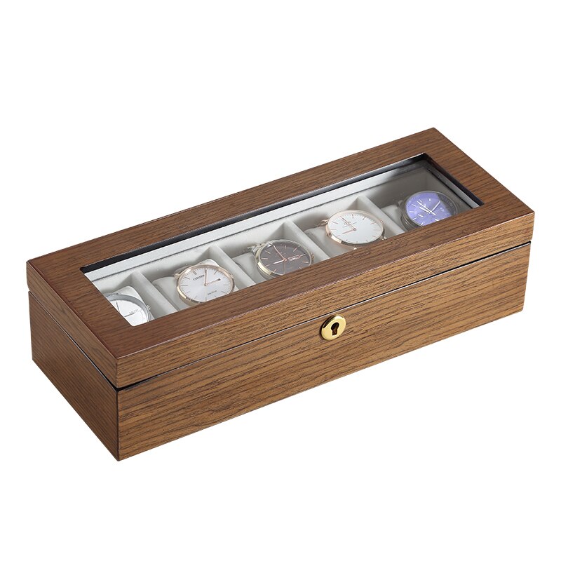 Natural Wood Watch Box – 5 Watches | Winderly