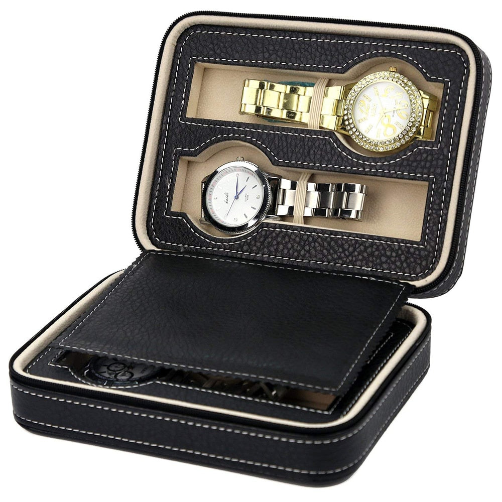 Leather Watch Case – 4 Watches | Winderly