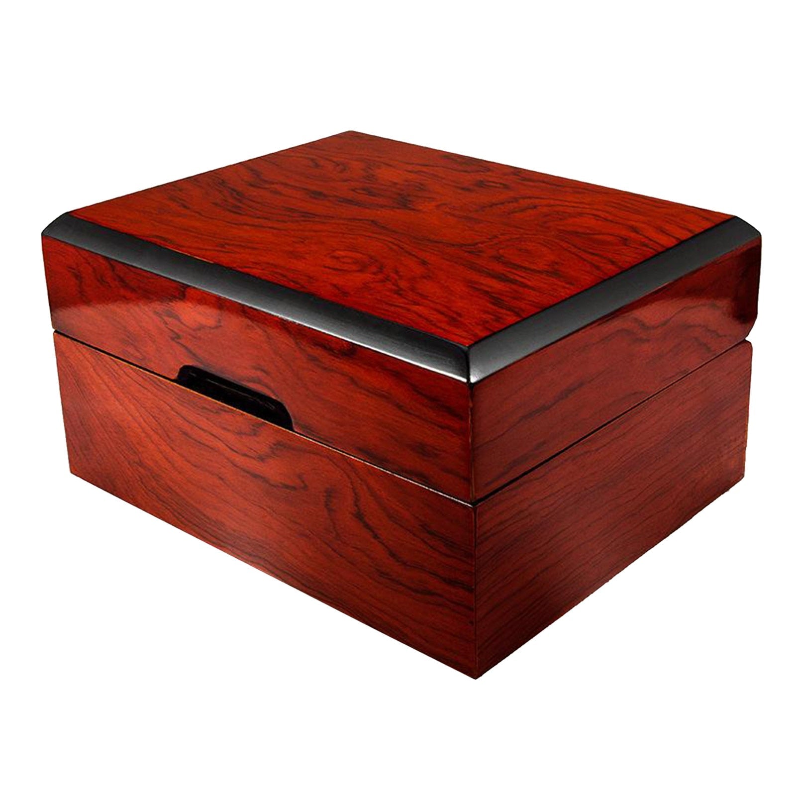 Oak Watch Box – 1 Watch, Red | Winderly