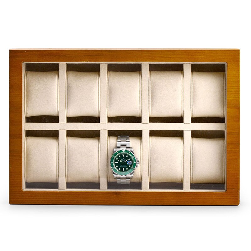 Solid Wood Watch Box – 10 Watches | Winderly