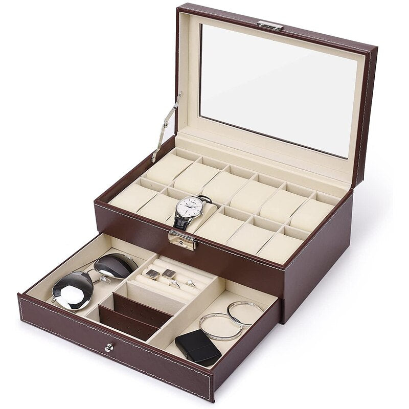 Modern Watch & Jewellery Box – 12 Watches | Winderly