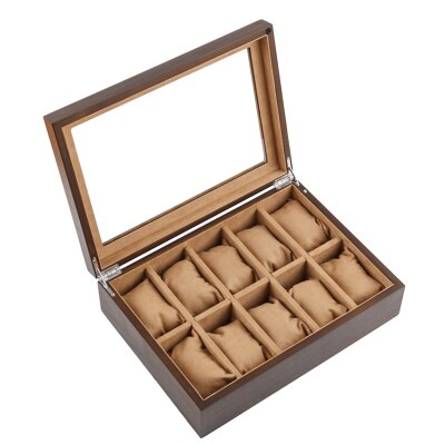 Wood Watch Box – 10 Watches, With Lock | Winderly