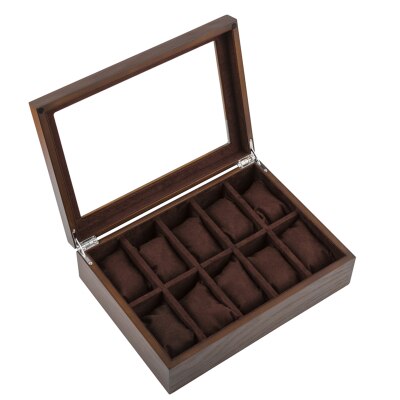 Wood Watch Box – 10 Watches, With Lock | Winderly