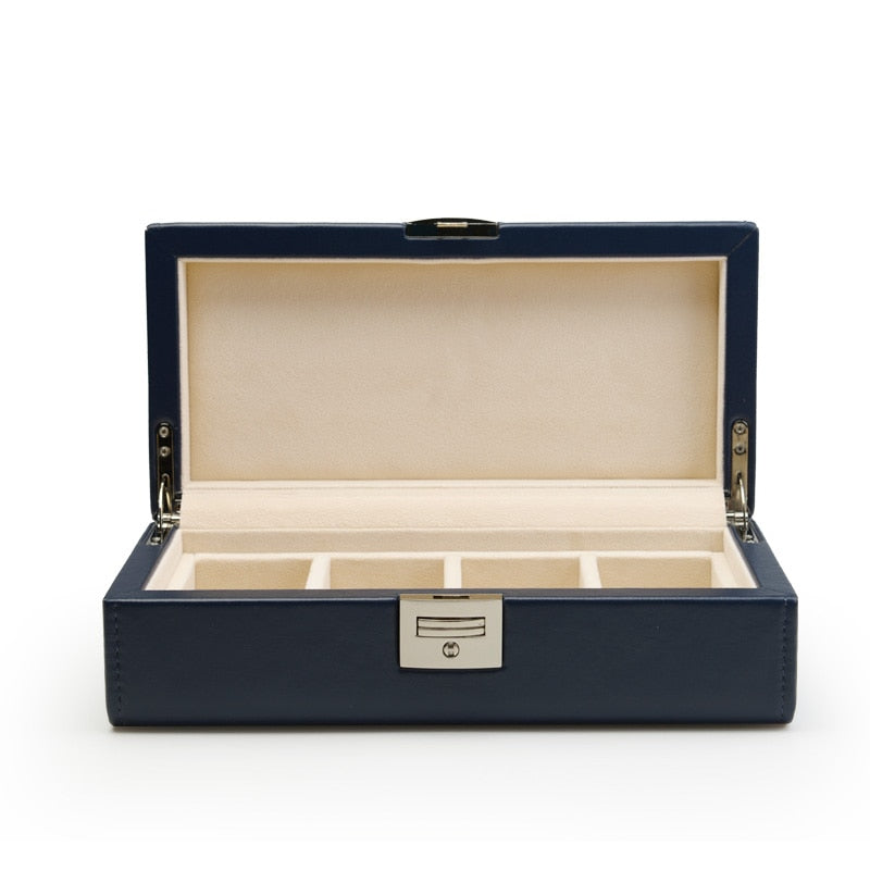 Yellow Watch Box – 4 Watches, Dark Blue | Winderly