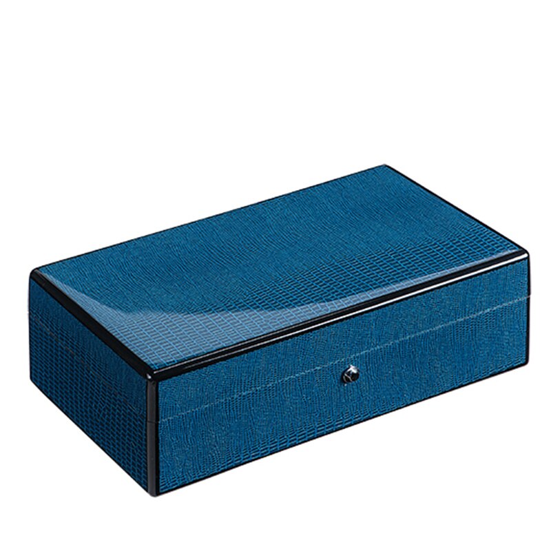 Wood Watch Box – 4 Watches, Blue | Winderly