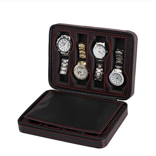 Carbon Fiber Travel Case – 2, 4 or 8 Watches | Winderly