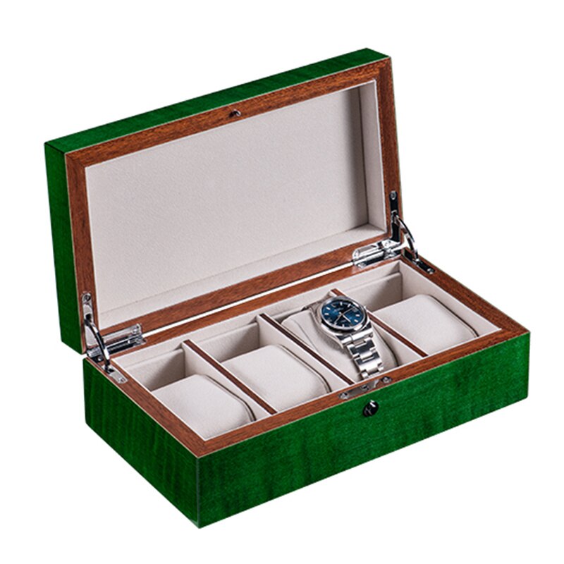 Wood Watch Box – Up to 6 Watches, Green | Winderly
