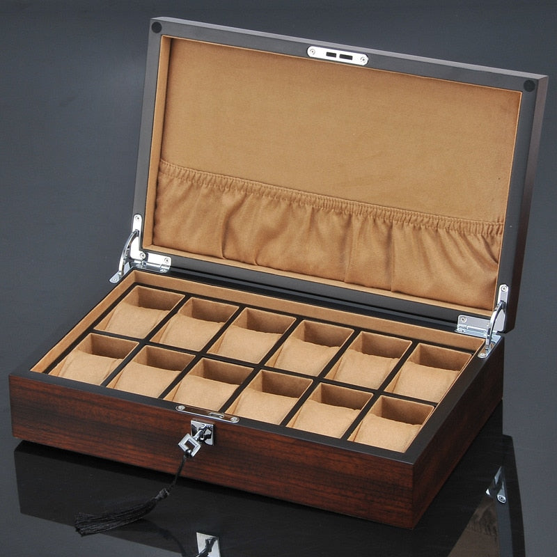 Solid Wood Watch Box – 12 Watches | Winderly