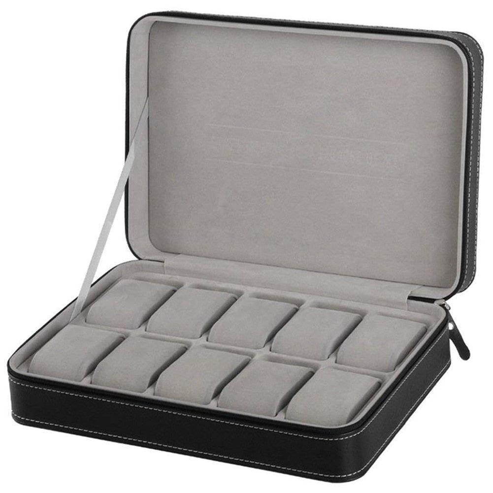 Vegan Leather Watch Box – 10 Watches | Winderly