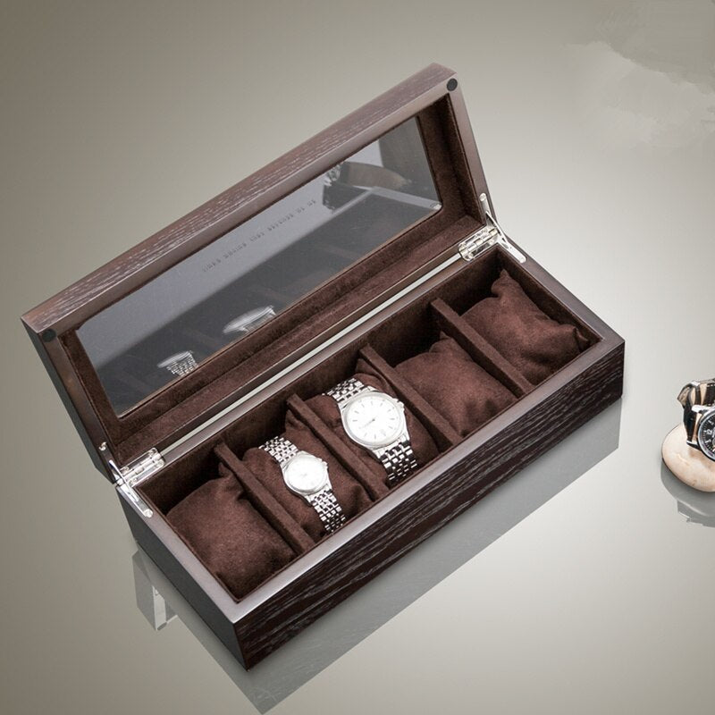 Wood Watch Box – 5 Watches, With Lock | Winderly