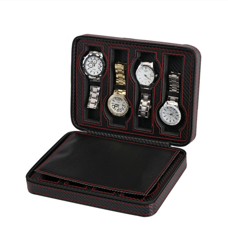 Carbon Fiber Travel Case – 2, 4 or 8 Watches | Winderly