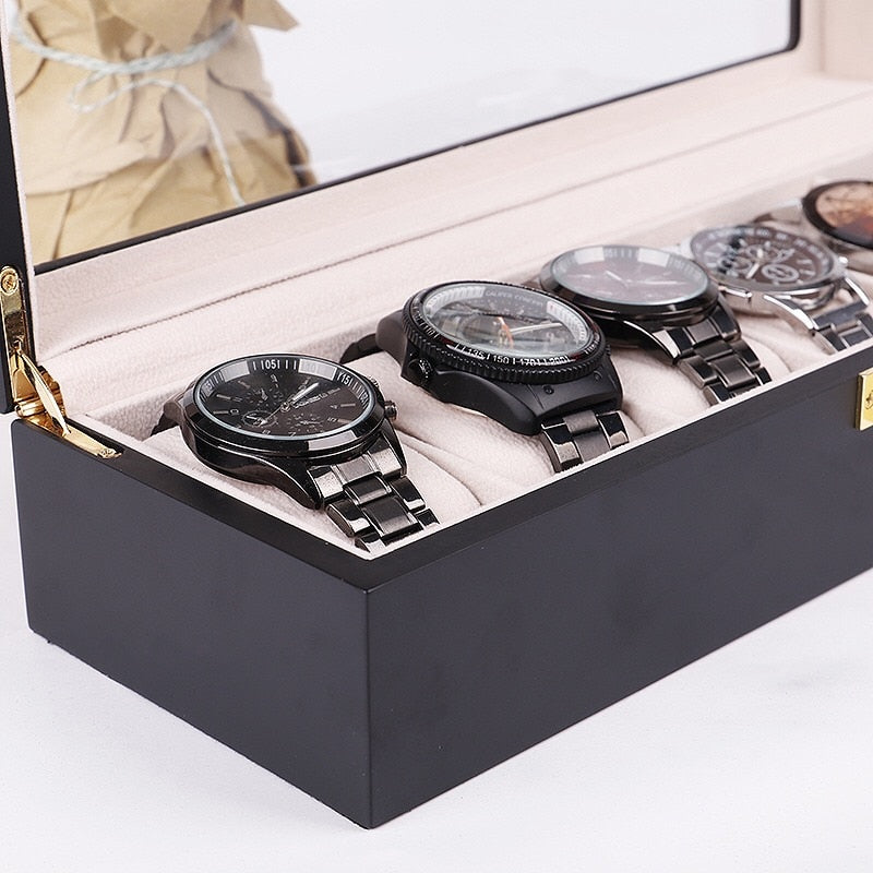 Wood Watch Box – 6 Watches | Winderly