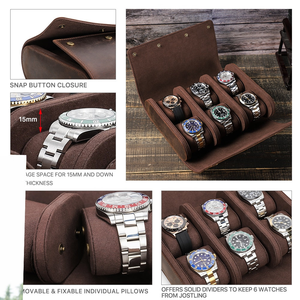Watch Case – 6 Watches, Personalised | Winderly