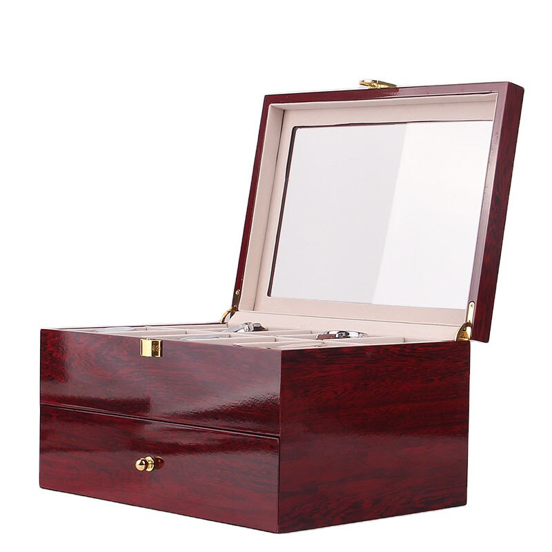 Wood Watch Box – 20 Watches, Bordeaux | Winderly