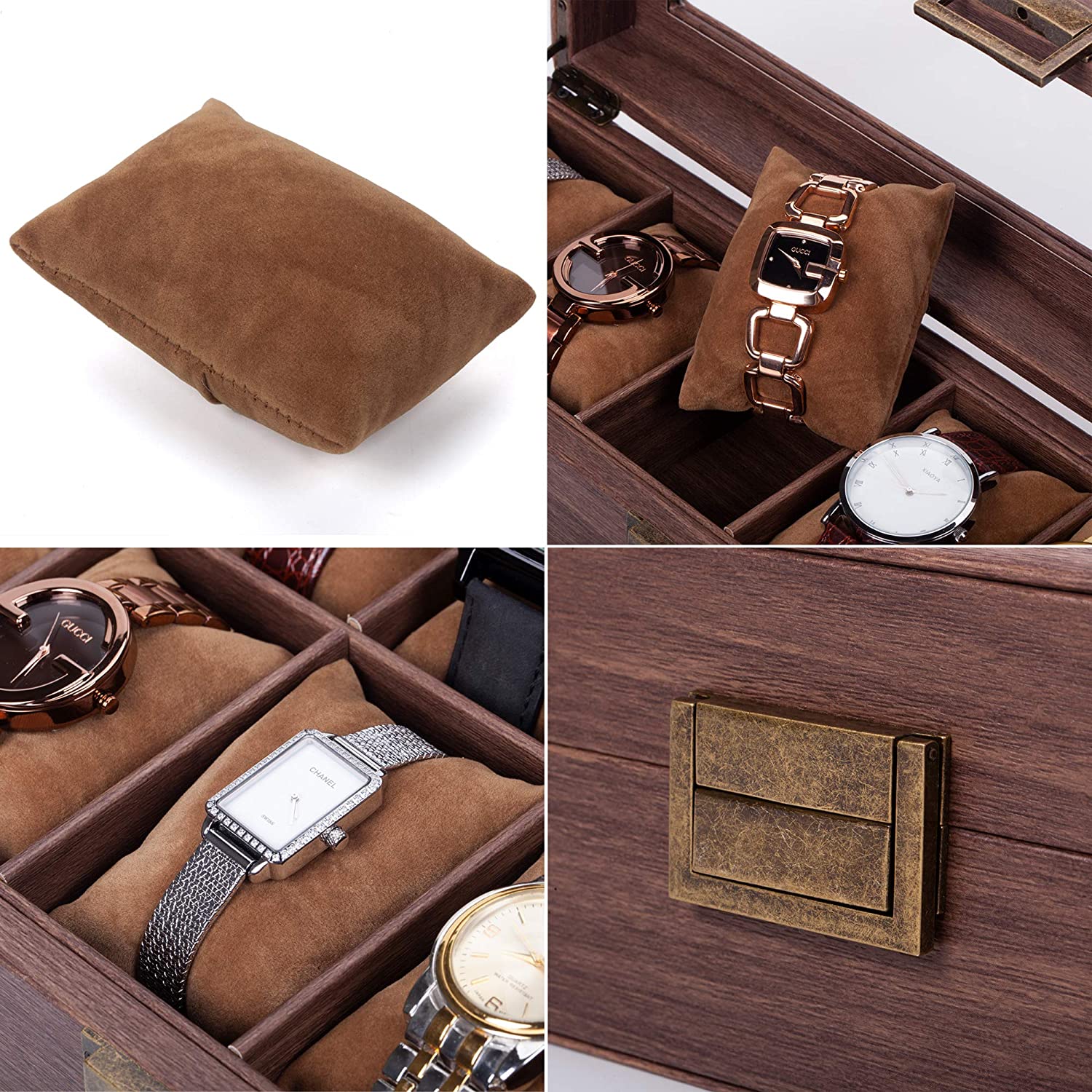 Walnut Watch Box – 6 Watches, Mocha | Winderly