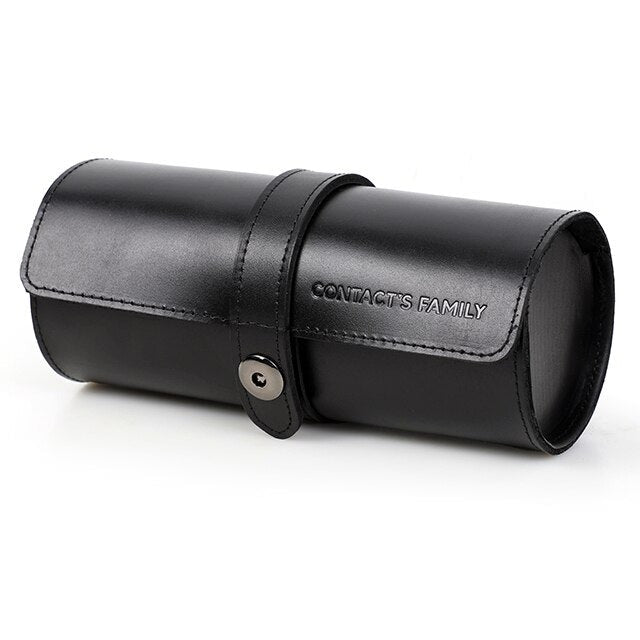Leather Watch Case – 3 Watches, Black | Winderly