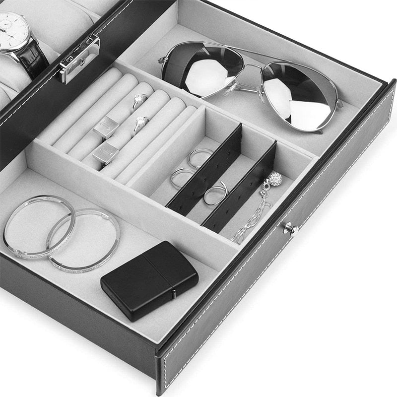 Modern Watch & Jewellery Box – 12 Watches | Winderly