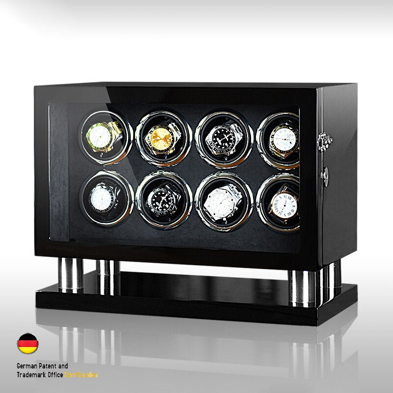 Lacquered Wood Watch Winder – 8 Watches | Winderly