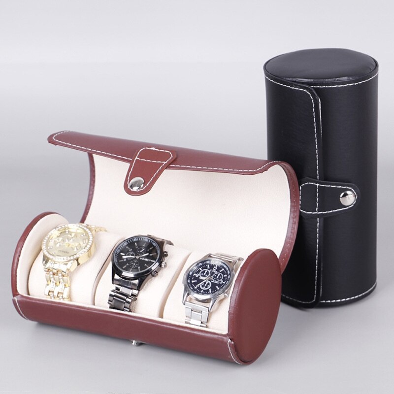 Leather Watch Case – 3 Watches, Vintage Style | Winderly