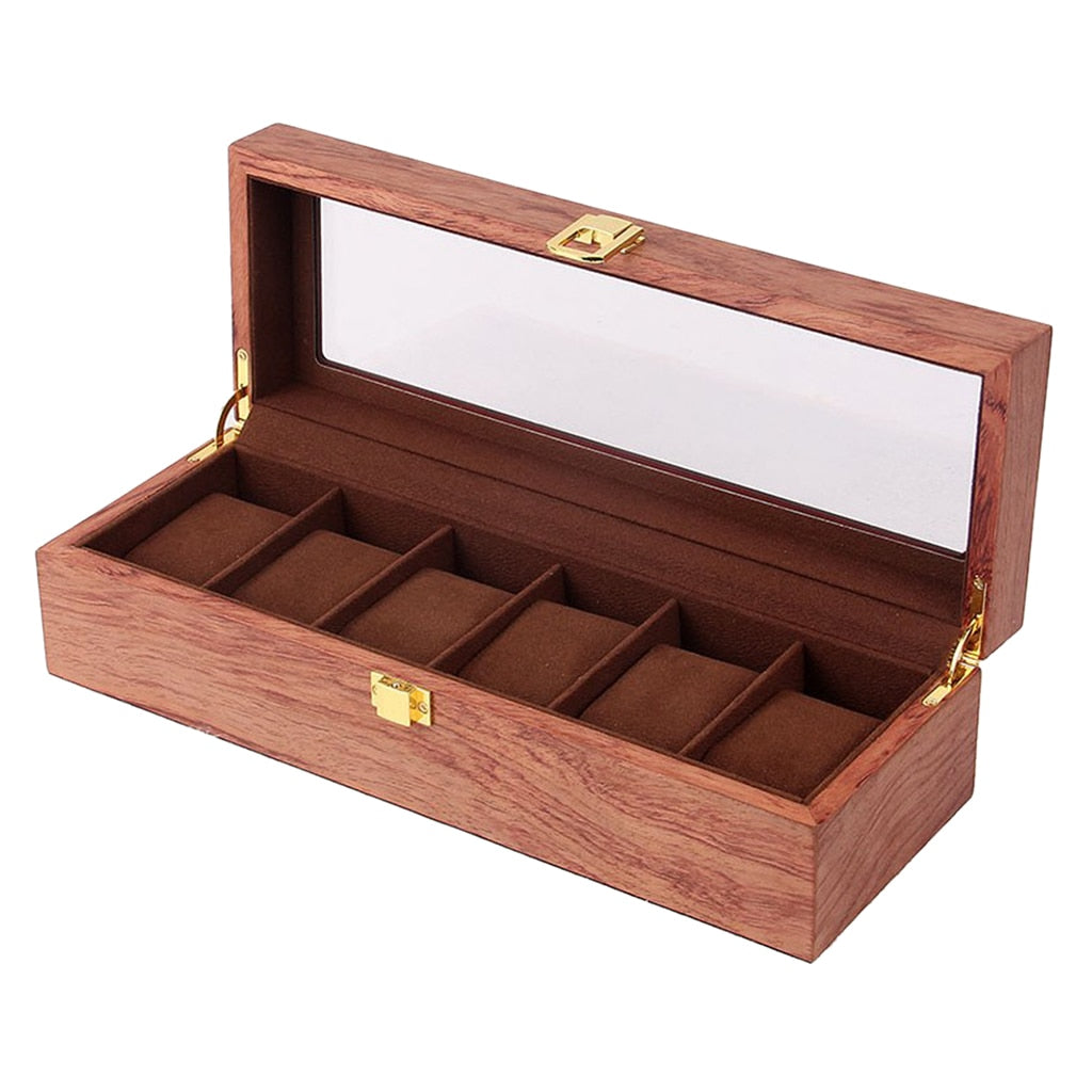 Wood Watch Box – 6 Watches, With Lock | Winderly