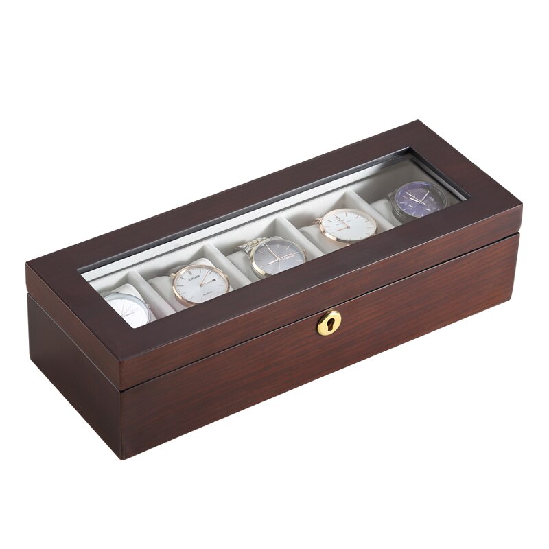 Natural Wood Watch Box – 5 Watches | Winderly