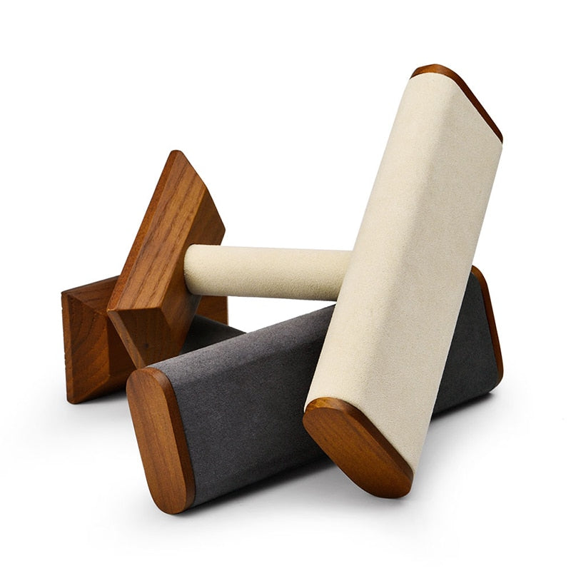 Wood & Microfiber Watch Stand | Winderly