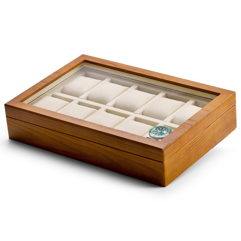 Solid Wood Watch Box – 10 Watches | Winderly