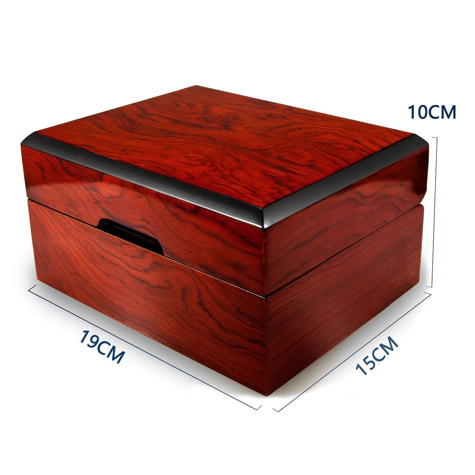 Oak Watch Box – 1 Watch, Red | Winderly
