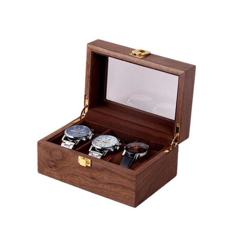 Wood Watch Box – 3 Watches | Winderly