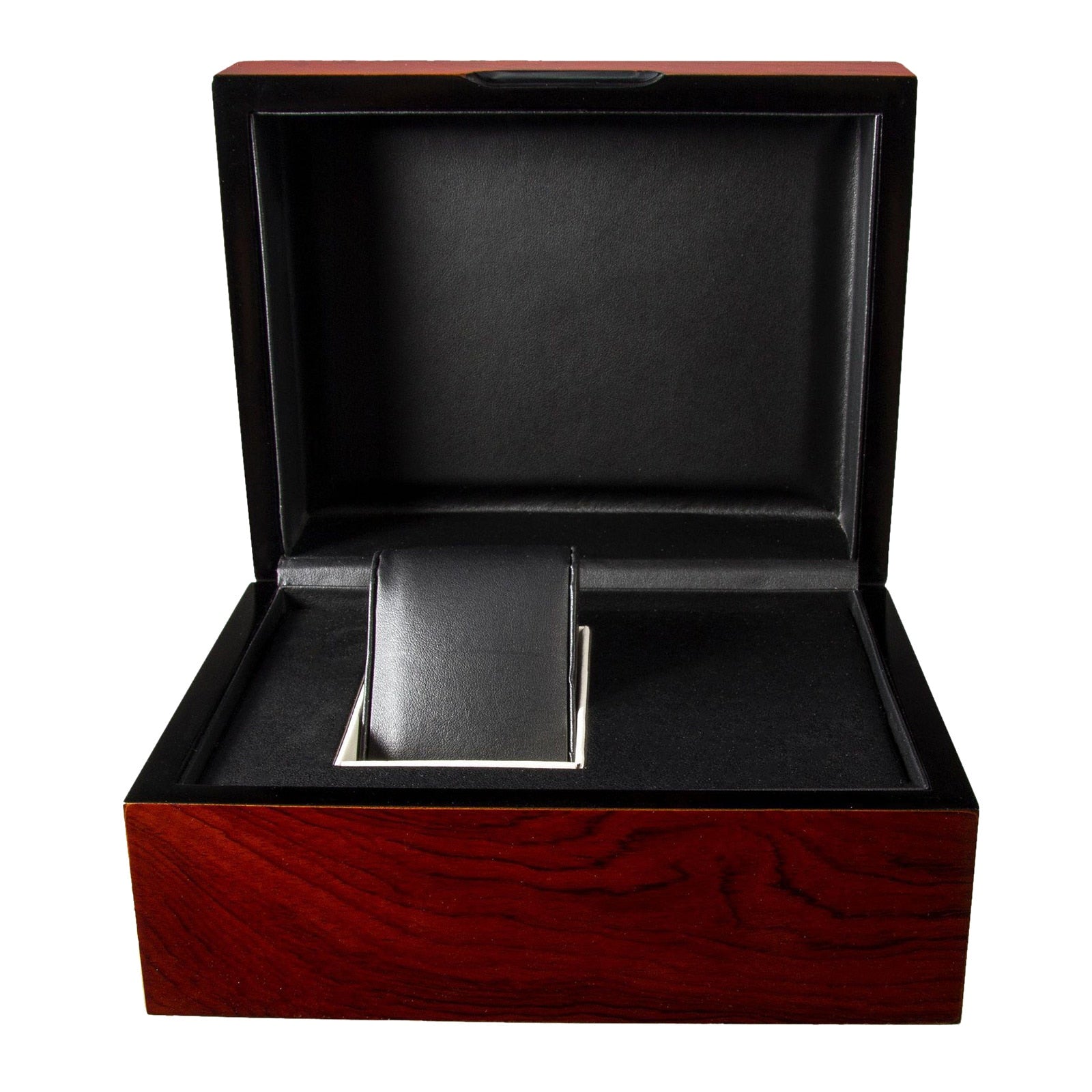 Oak Watch Box – 1 Watch, Red | Winderly
