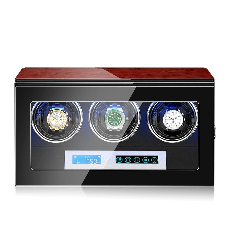 Lacquered Wood Watch Winder – 3 Watches | Winderly