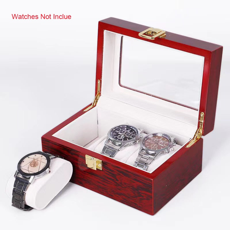 Wood Watch Box – Red | Winderly