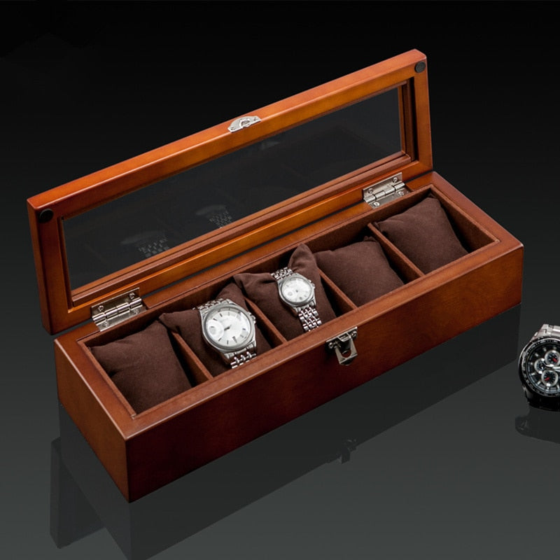 Wood Watch Box – 5 Watches | Winderly