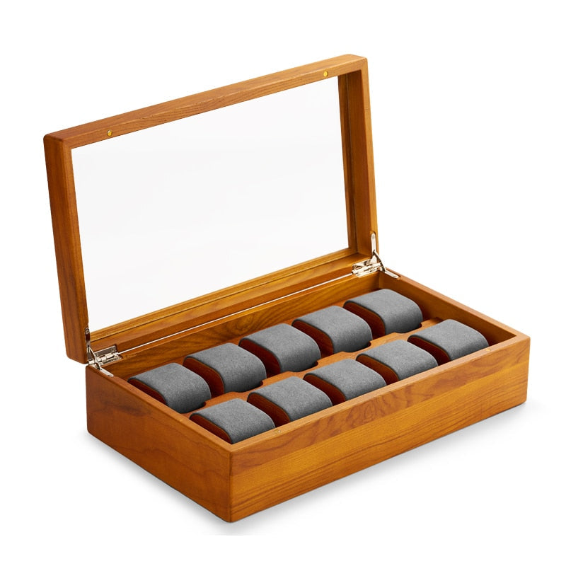 Solid Wood Watch Box – 10 Watches | Winderly