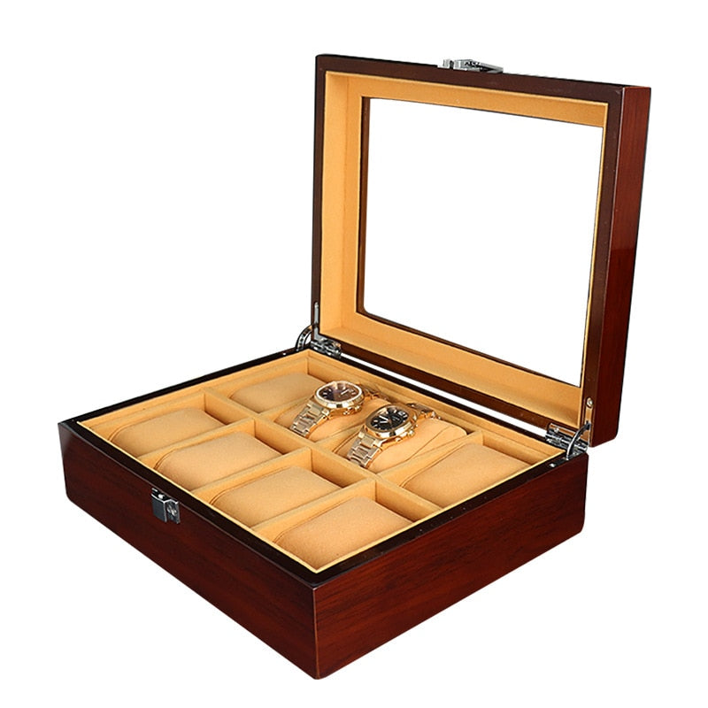 Wood Watch Box – 8 Watches, Brown | Winderly