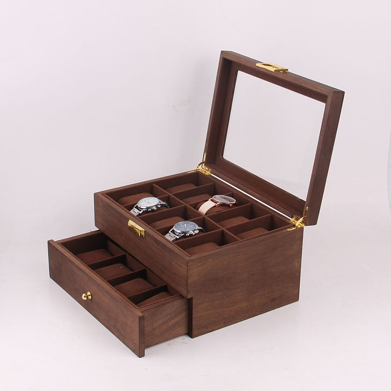 Wood Watch & Jewellery Box – 10 Watches | Winderly