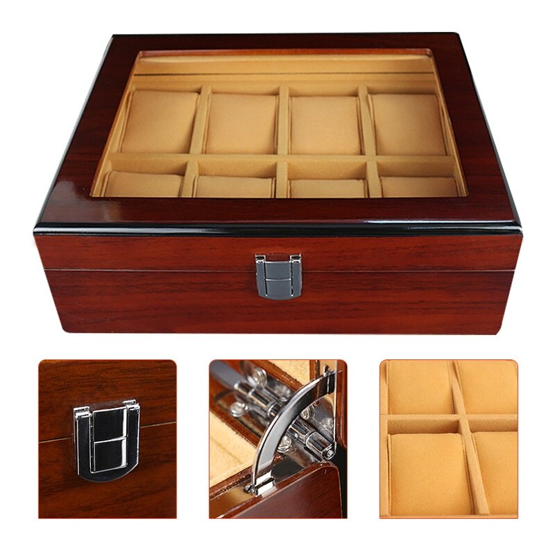 Wood Watch Box – 8 Watches, Brown | Winderly